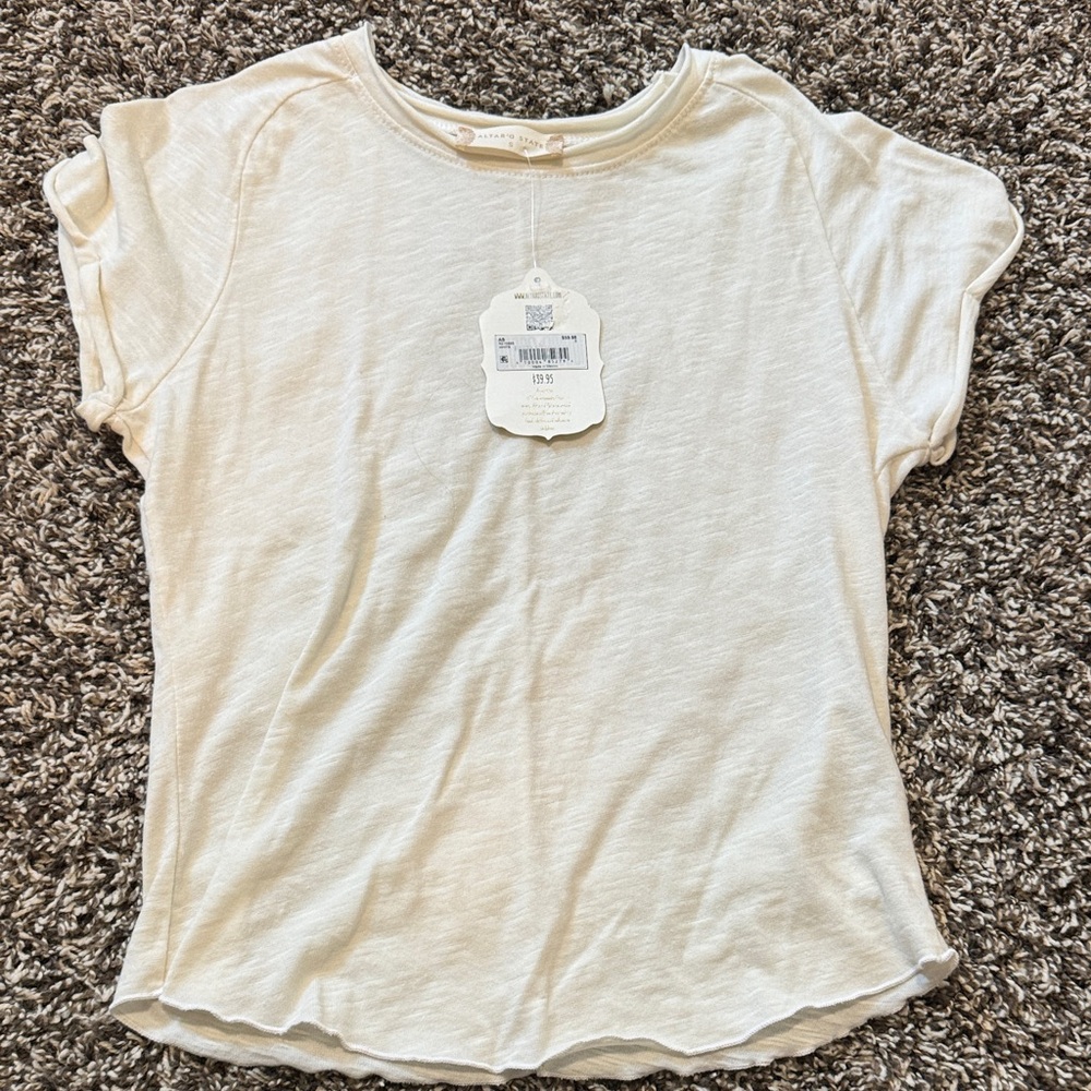 Altar'd State Cream Short Sleeve Tee
